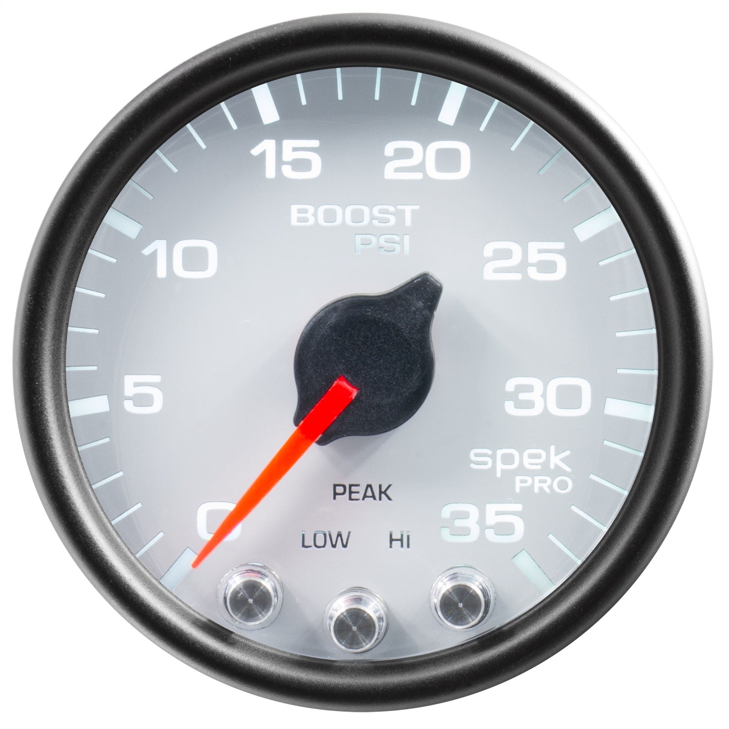 2-1/16" BOOST, 0-35 PSI, SPEK-PRO, WHITE/BLACK