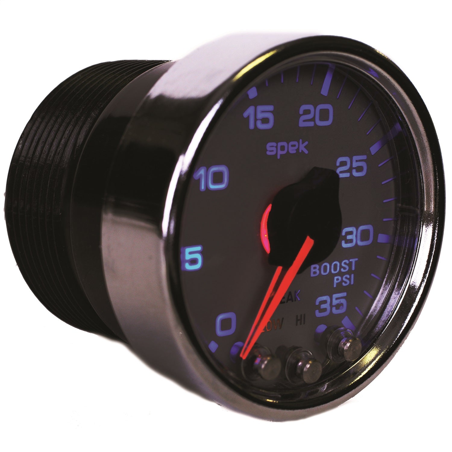 2-1/16" BOOST, 0-35 PSI, SPEK-PRO, SILVER/CHROME