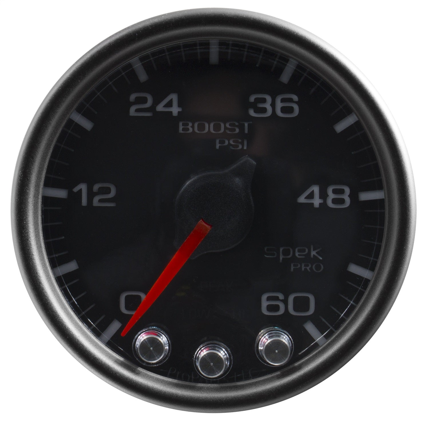 2-1/16" BOOST, 0-60 PSI, SPEK-PRO, BLACK/BLACK