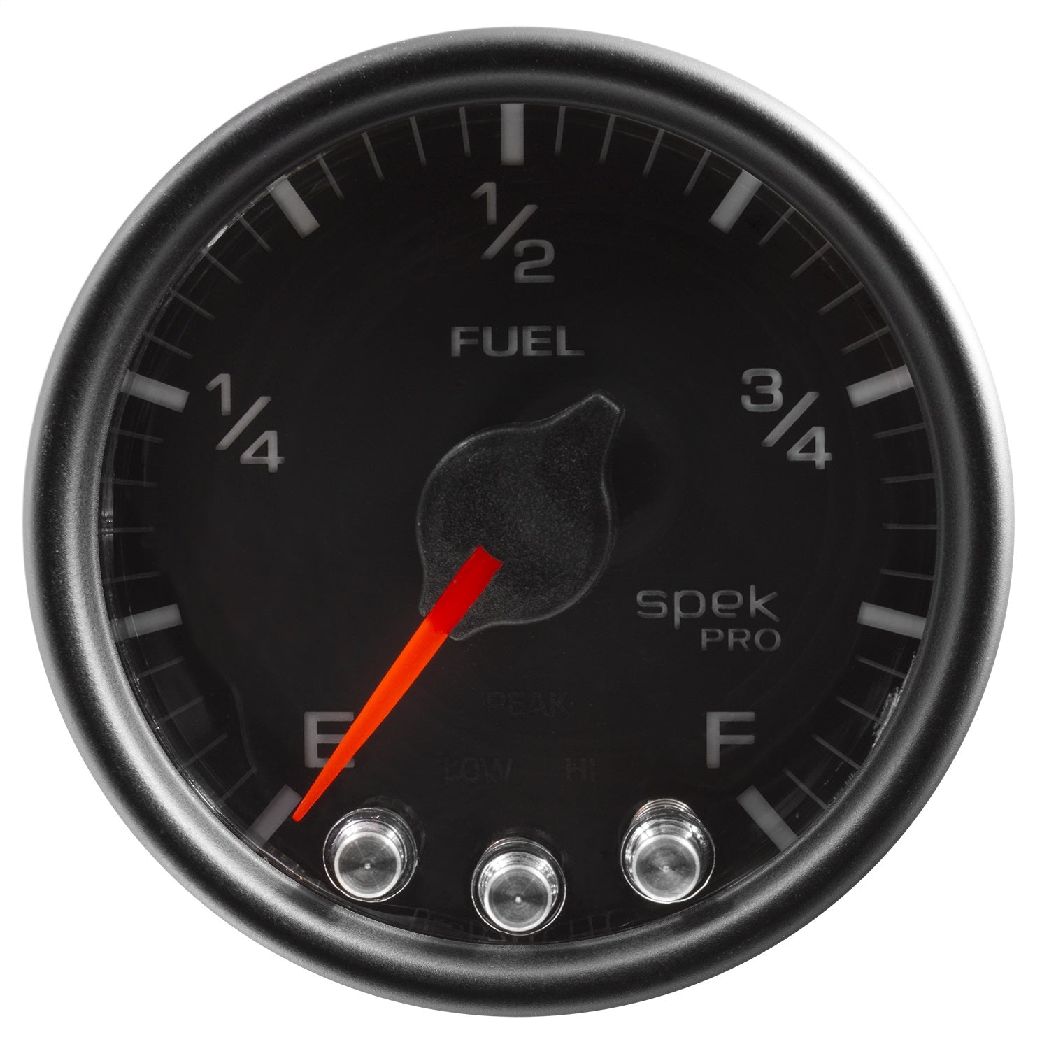 2-1/16" FUEL LEVEL, PROGRAMMABLE 0-300 ?, SPEK-PRO, BLACK/BLACK