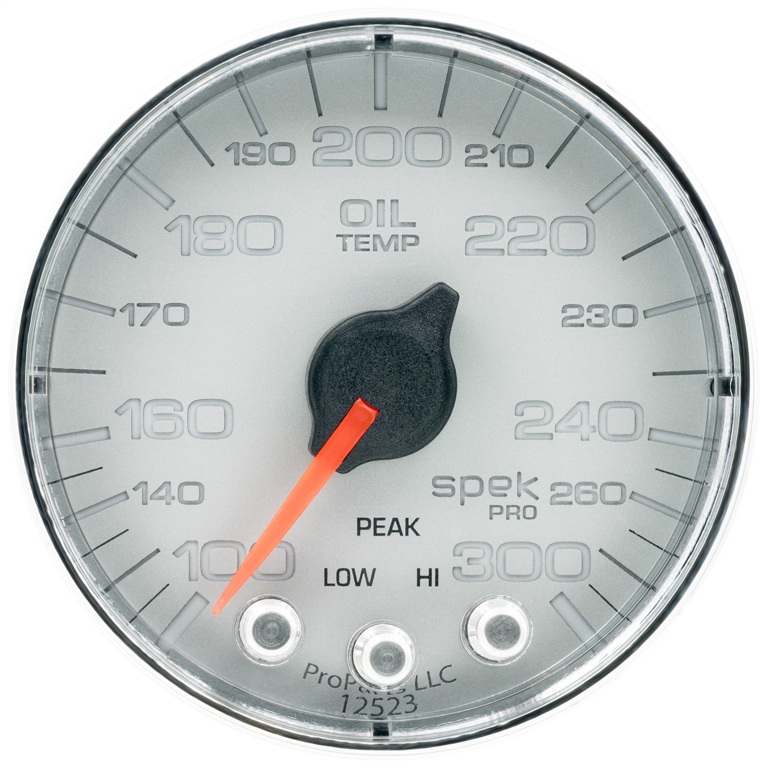 2-1/16" OIL TEMPERATURE, 100-300 °F, SPEK-PRO, SILVER/CHROME