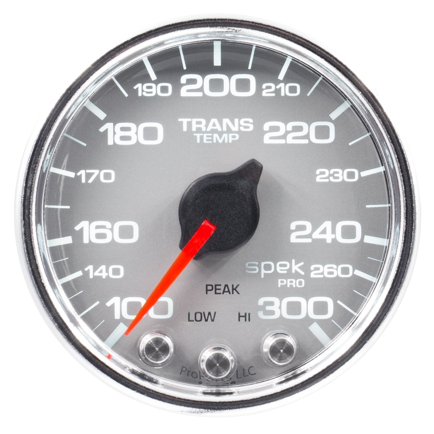 PILLAR KIT, 0-60 PSI/0-2000 °F/100-300 °F, 08-10 FORD SUPERDUTY, SPEK-PRO, SILVER DIAL, CHROME BEZEL, CLEAR LENS
