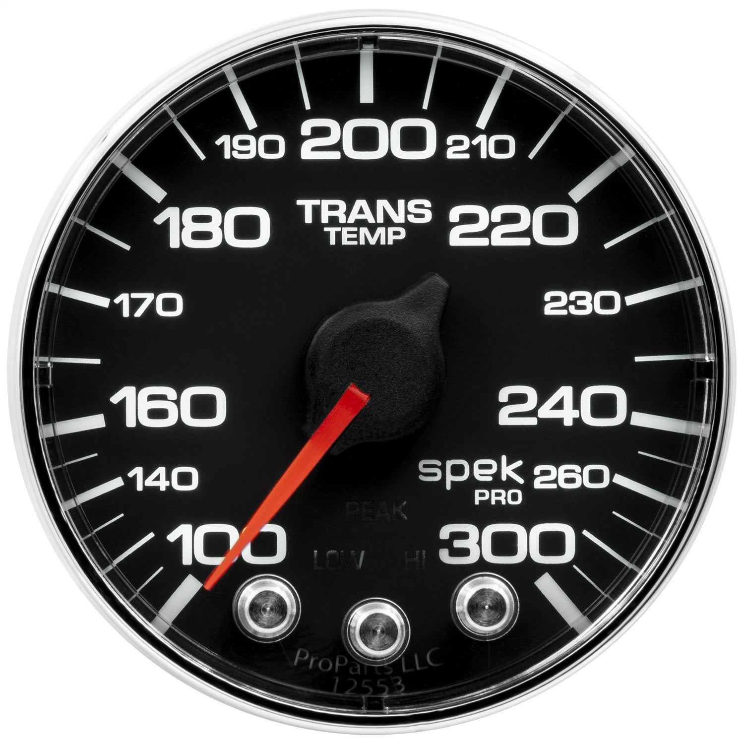2-1/16" TRANSMISSION TEMPERATURE, 100-300 °F, SPEK-PRO, BLACK/CHROME