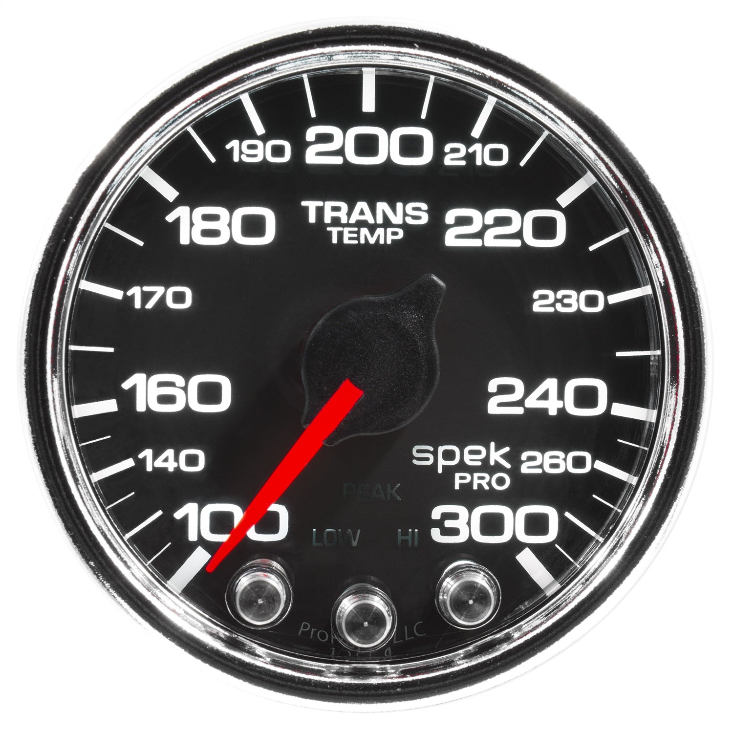 PILLAR KIT, 0-60 PSI/0-2000 °F/100-300 °F, 10-15 DODGE RAM, SPEK-PRO, BLACK DIAL, CHROME BEZEL, CLEAR LENS