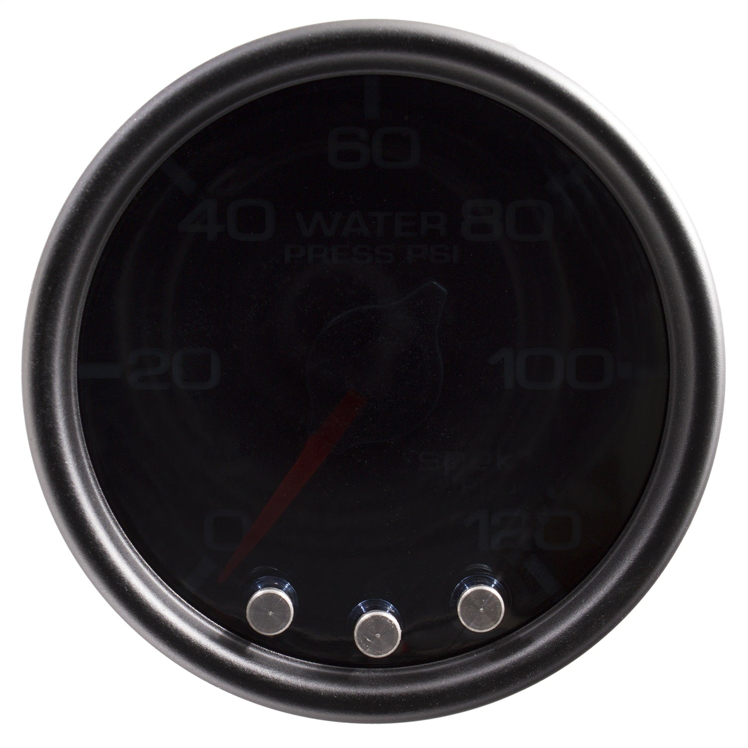 2-1/16" WATER PRESSURE, 0-120 PSI, SPEK-PRO, BLACK/BLACK