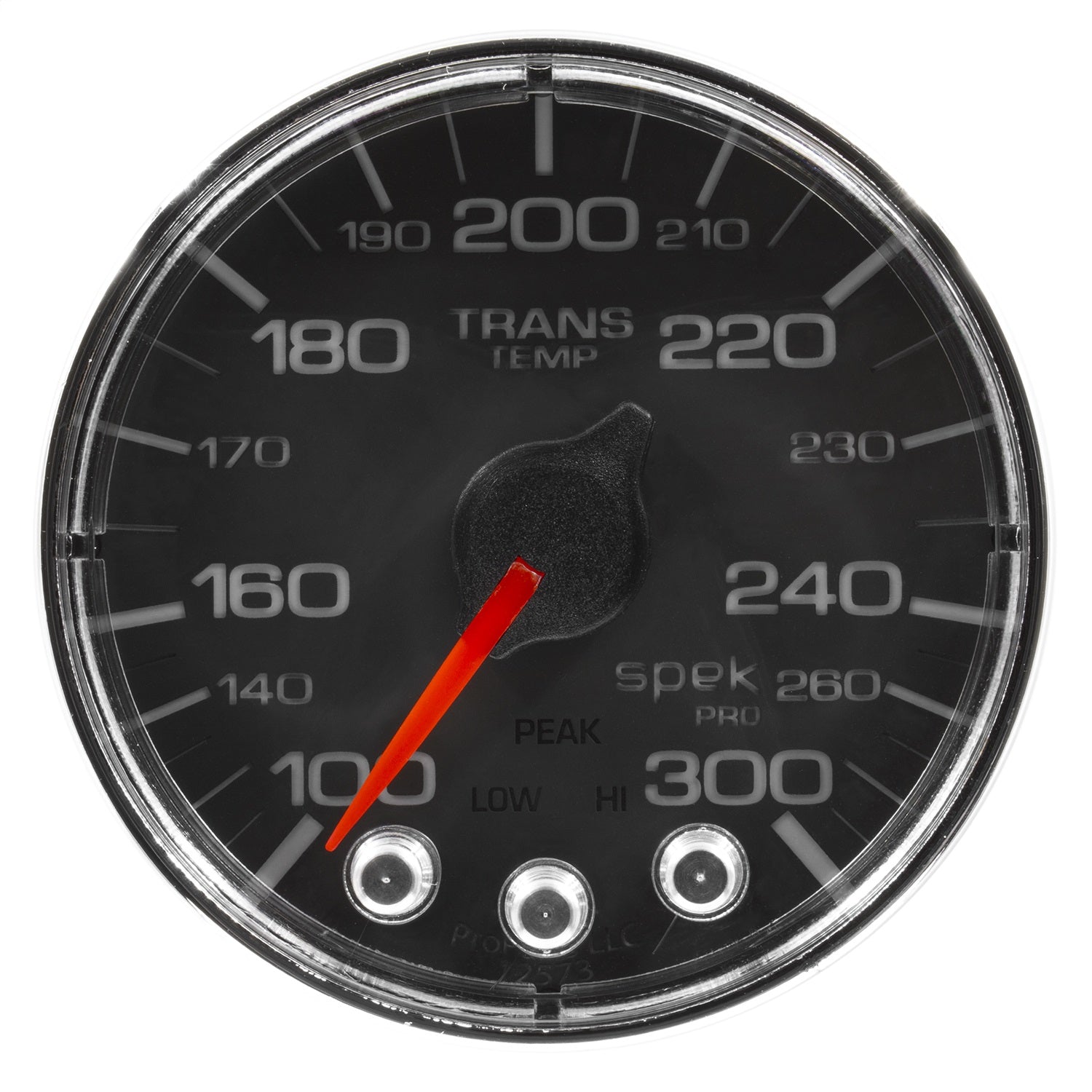 2-1/16" WATER TEMPERATURE, 100-300 °F, SPEK-PRO, BLACK/CHROME