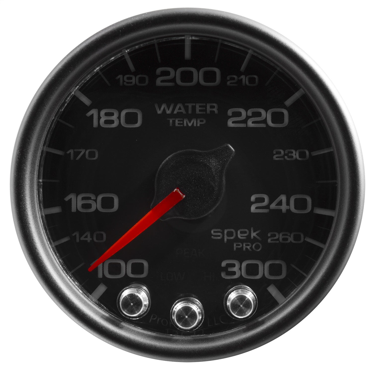 2-1/16" WATER TEMPERATURE, 100-300 °F, SPEK-PRO, BLACK/BLACK
