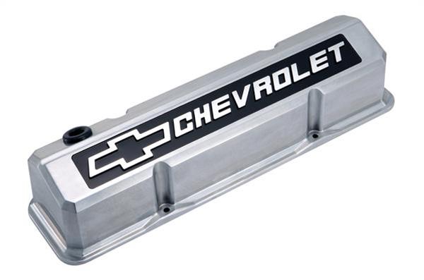 Proform 141-920 GM Licensed Slant Edge Valve Cover - Tall - Polished