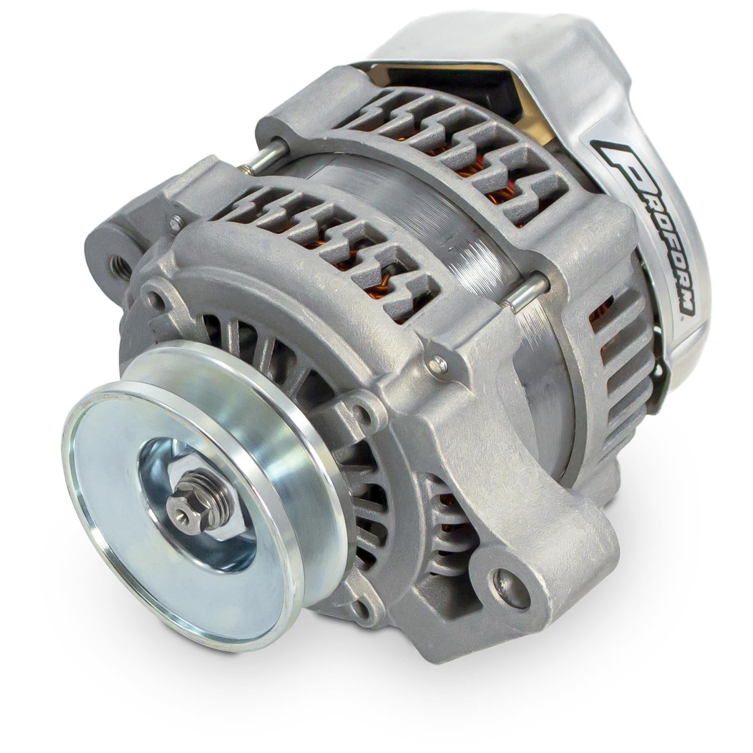 Proform 66435 Lightning-Bolt Alternator, 100 Amp - V-Belt Pulley