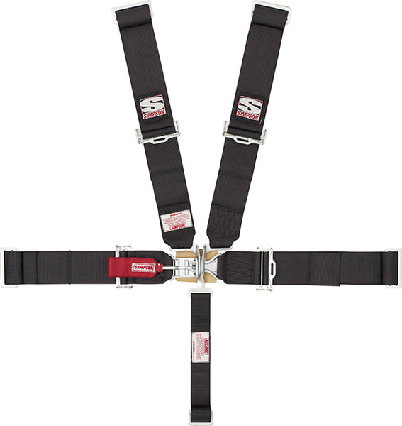 Simpson 29043BK Sport Latch and Link Racing Harness - Black