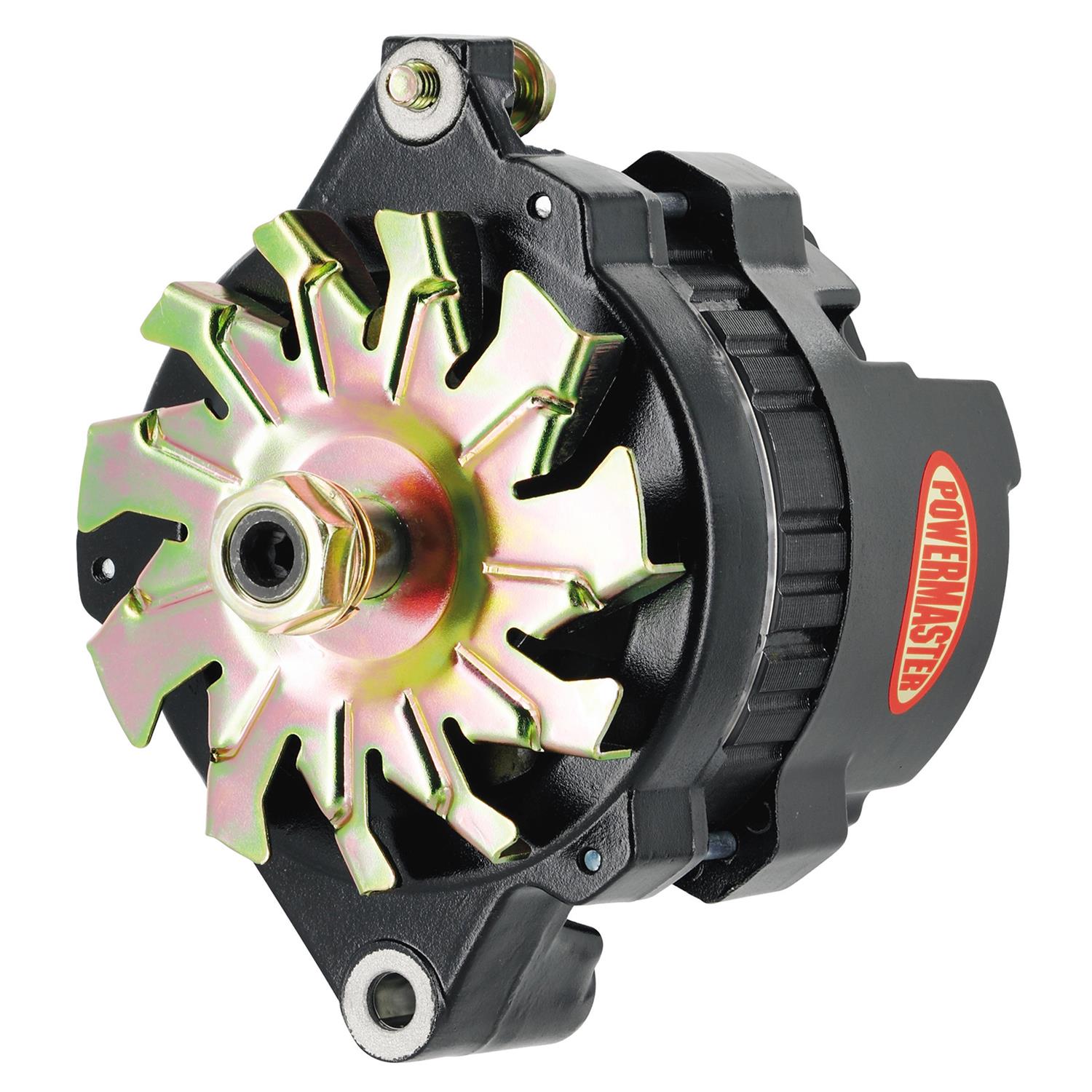 Powermaster 8066 Race Alternator - 100 Amp, For GM - Black