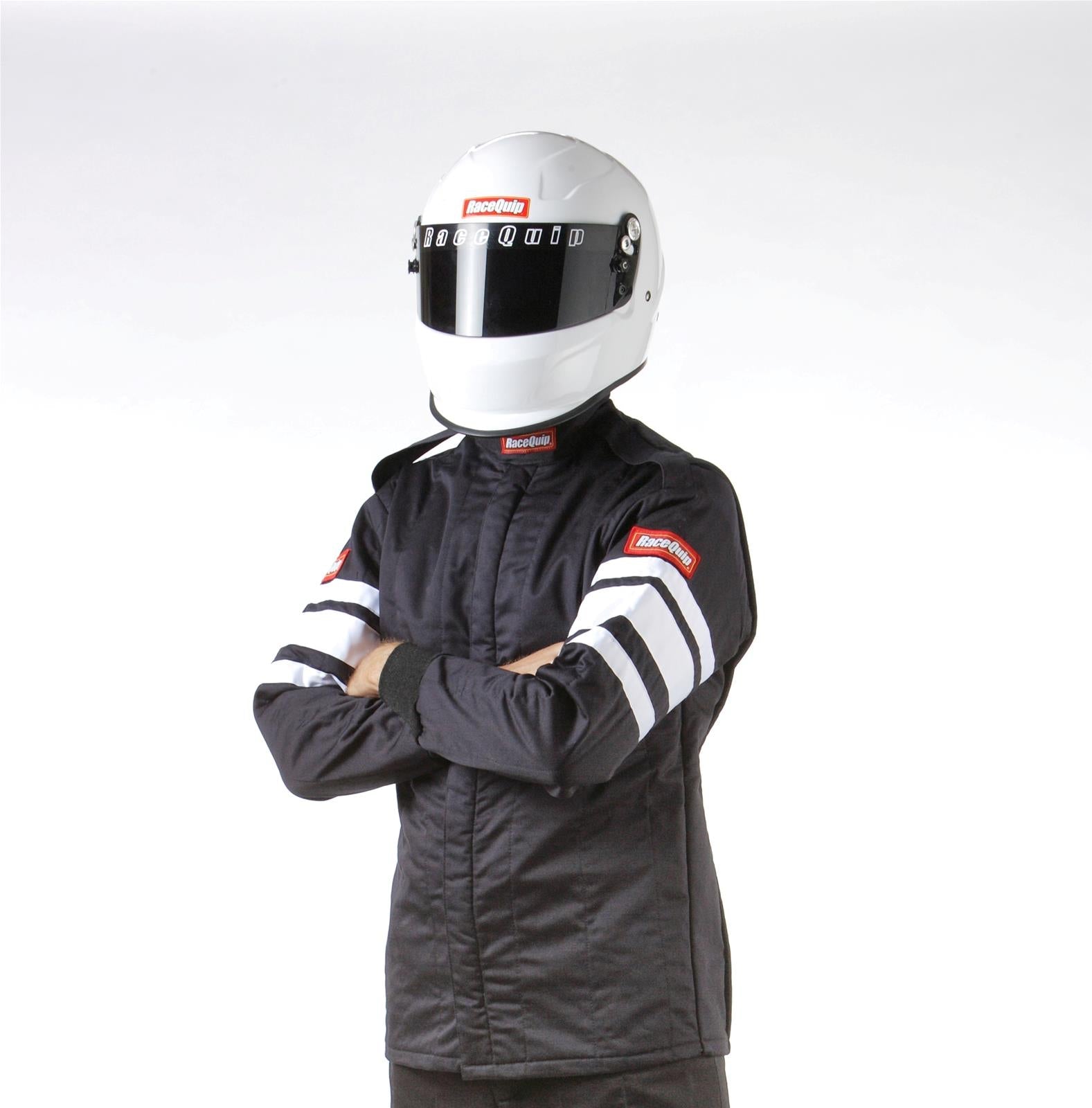 Racequip 121006 Race Jacket Multi-Layer SFI3.2A/5 - Black - XL