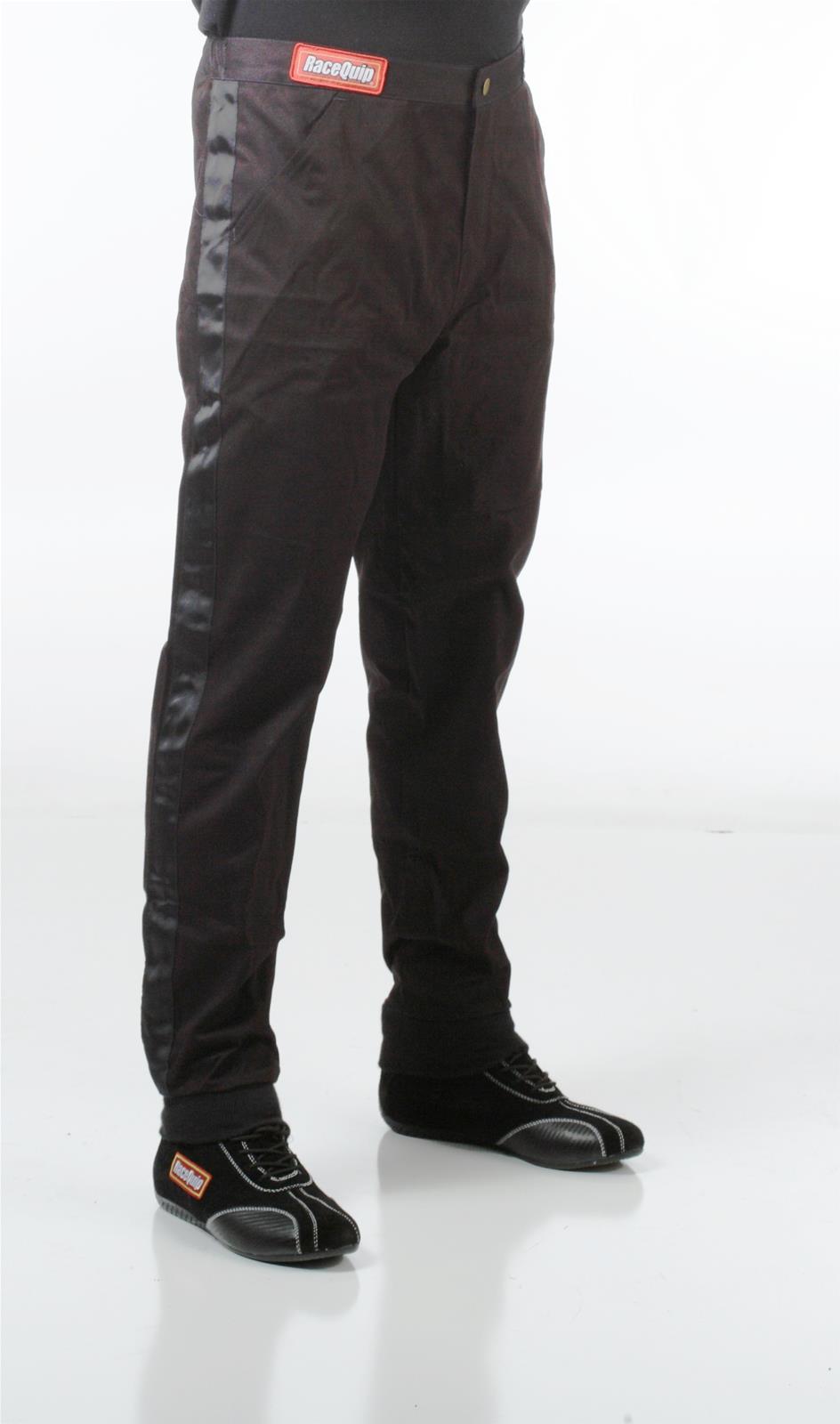 Racequip 1970095 Race Pant 1-Layer SFI-1 Youth - Black - Large