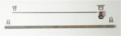 Racequip 700102 Mounting Kit, Window Net, Push Buckle, Steel, Zinc Plated,