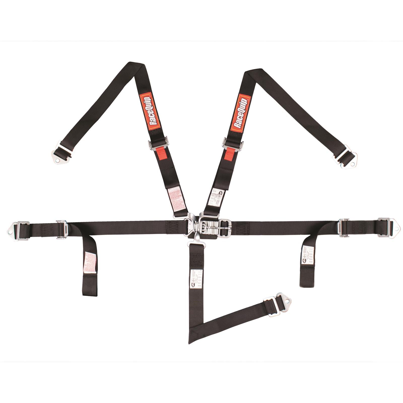 Racequip 709009 SFI Race Harness 5Pt L&L 2W Belt - Nylon - Black