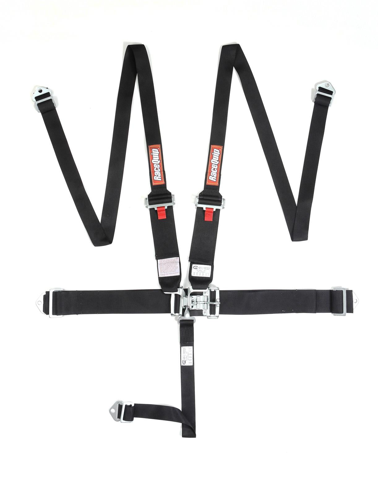 Racequip 717007 L&L Race Harness-5-Point - SFI 16.1-Pull Down - Black