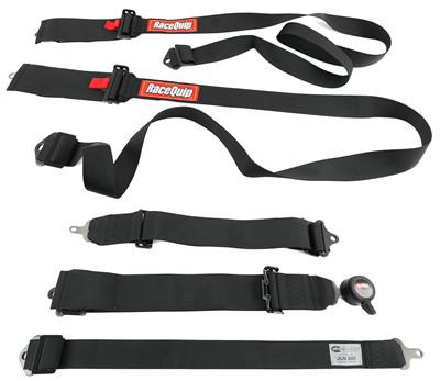 Racequip 745005 Racing Harness Sportsman Complete 5-Point Camlock SFI 16.1